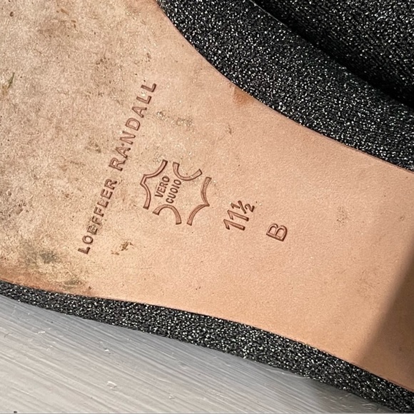 Loeffler Randall Carter Metallic Silver Sock Booties Boot Size 11 1/2 - Picture 8 of 11